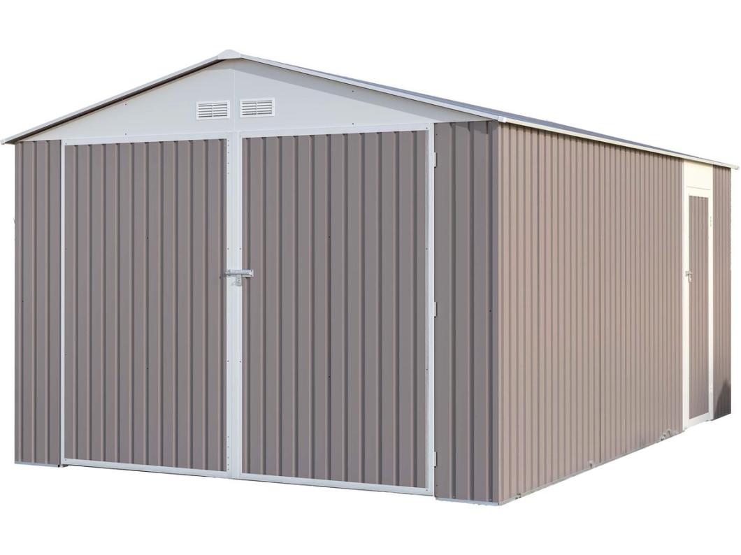 Garage in metallo NEVADA con porta battente - 15,36 m²