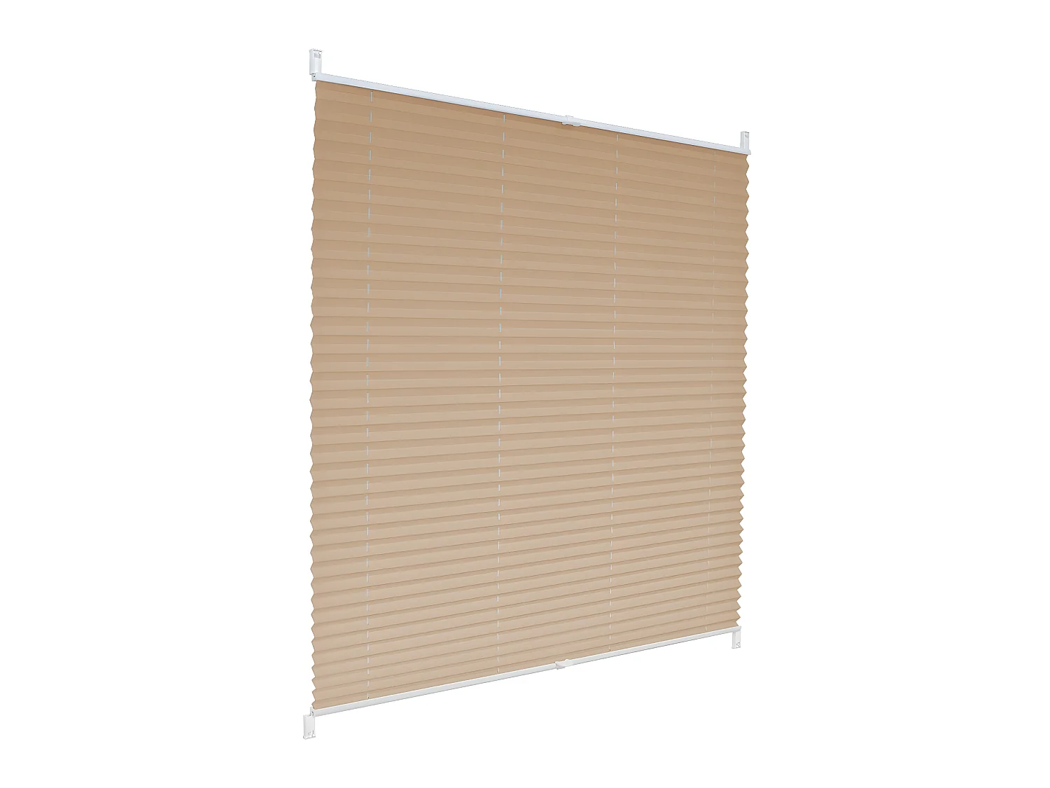 Store Plissé 90x100cm Crème Klemmfix sans perçage blanc ECD Germany