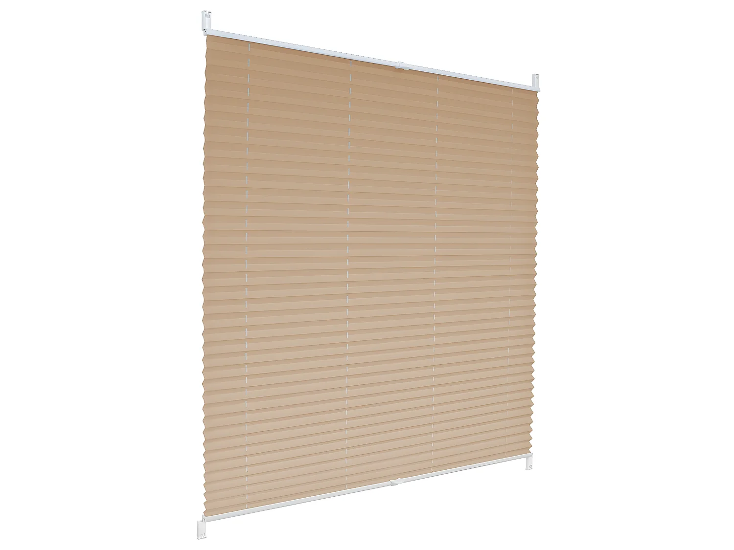 Store Plissé 90x100cm Crème Klemmfix sans perçage blanc ECD Germany