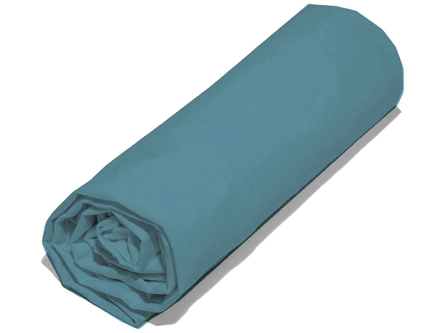Drap-housse 140x190 Cm + 30 Cm - Satin De Coton - Couleur Tourterelle - Baton Rouge