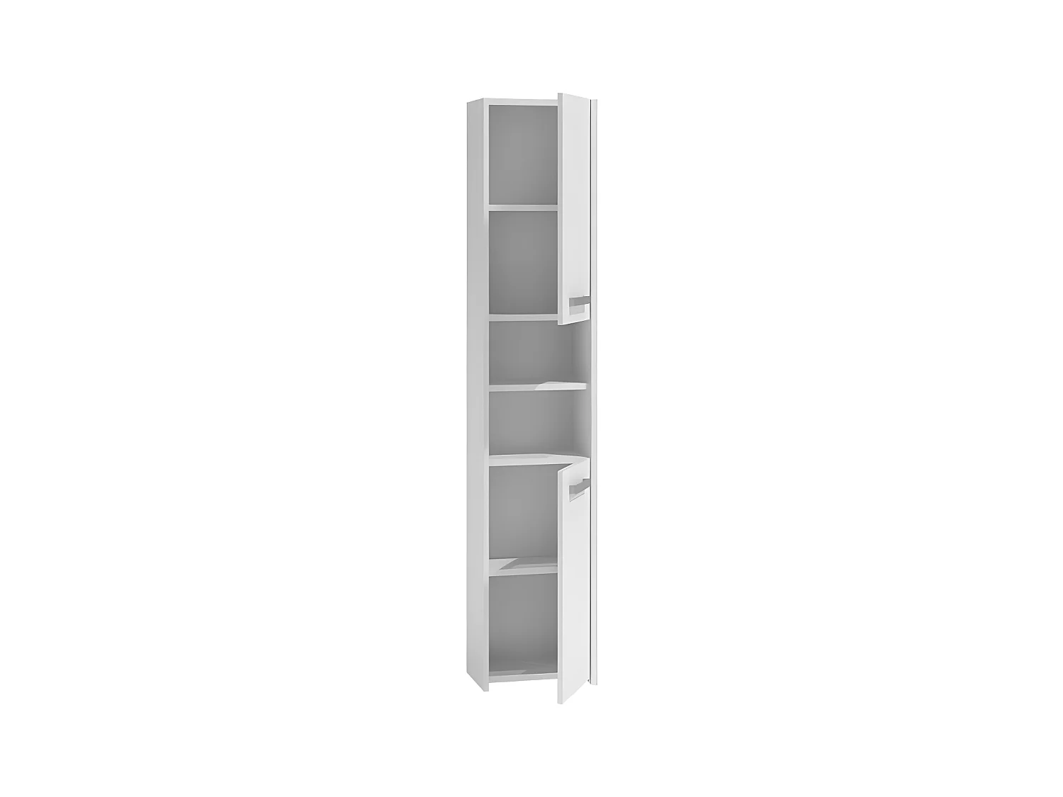 PISA - Mueble alto de baño - 30x30x170 cm - Mobiliario de baño - Almacenamiento de baño