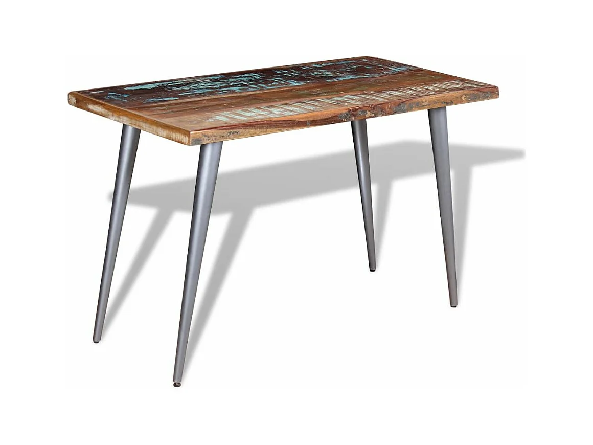 Table de salon salle bois marron 120 x 60 x 76 cm 0902177