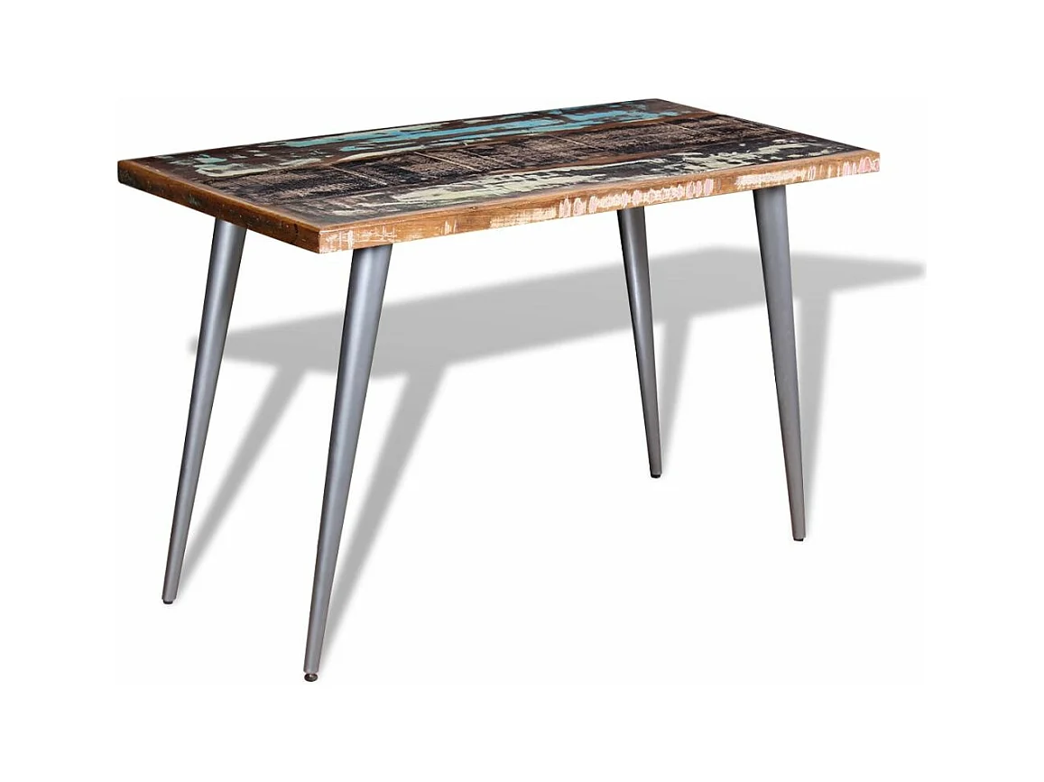 Table de salon salle bois marron 120 x 60 x 76 cm 0902177