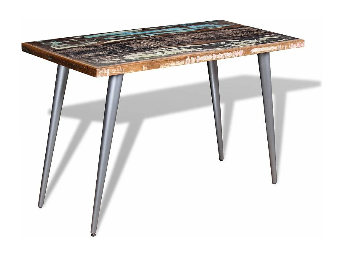 Table de salon salle bois marron 120 x 60 x 76 cm 0902177