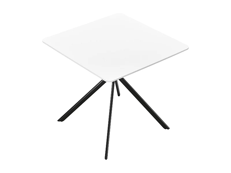 Mesa de jantar cozinha para 2 pessoas MDF 78 cm x 78 cm branco 03_0004117