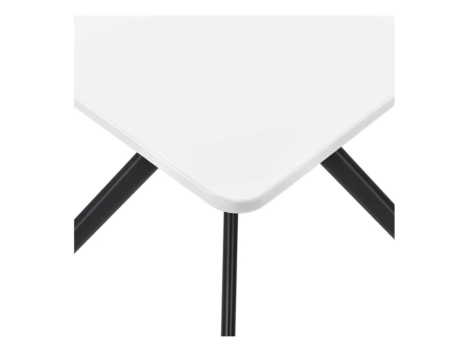 Table salle à manger effet bois blanche 78 x 78 x 75 cm 03_0004117