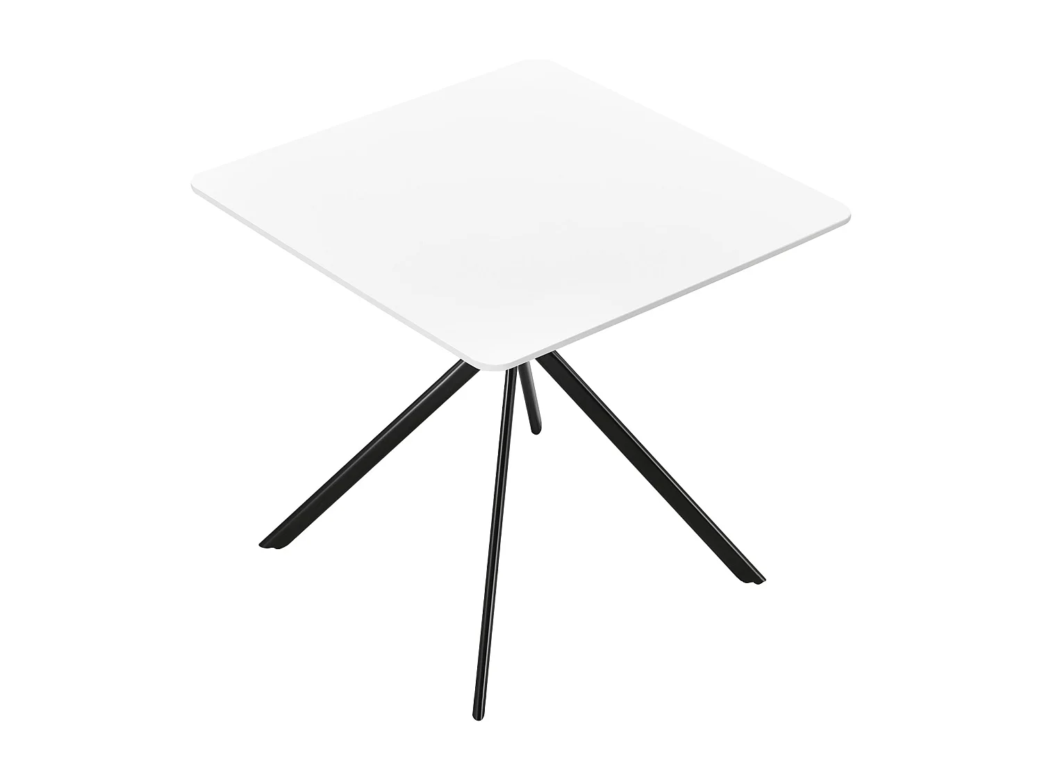 Table salle à manger effet bois blanche 78 x 78 x 75 cm 03_0004117