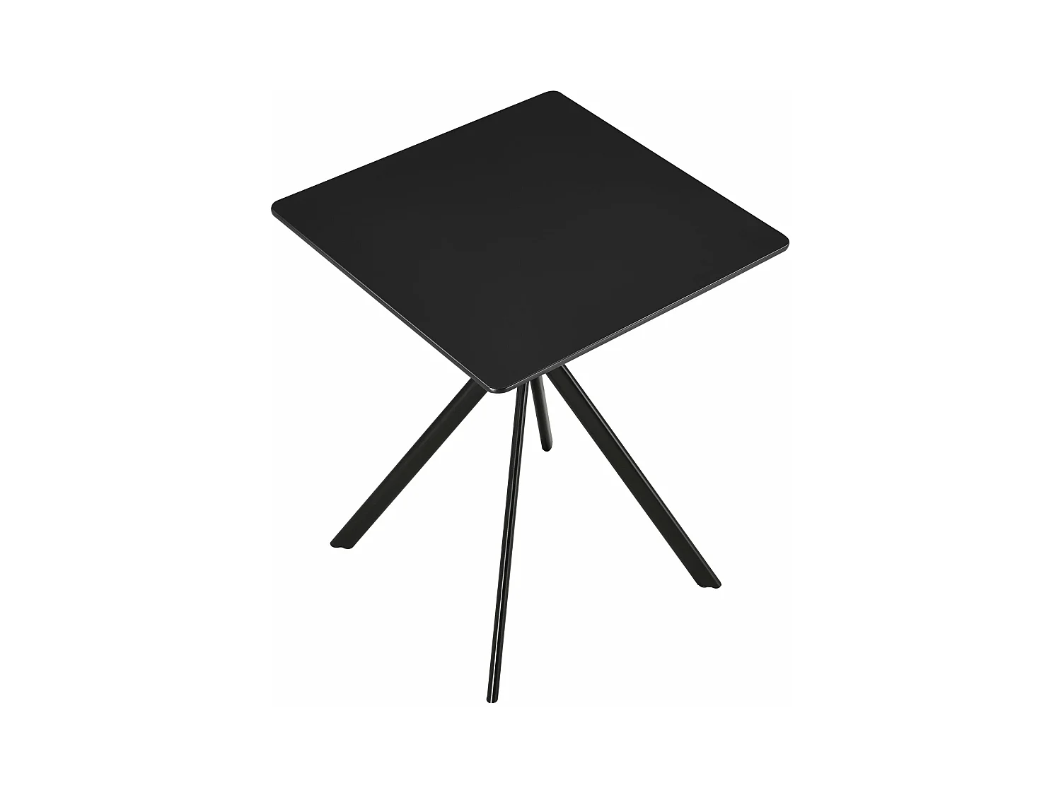 Table salle à manger métal argentée 60 x 60 x 75 cm 03_0004116
