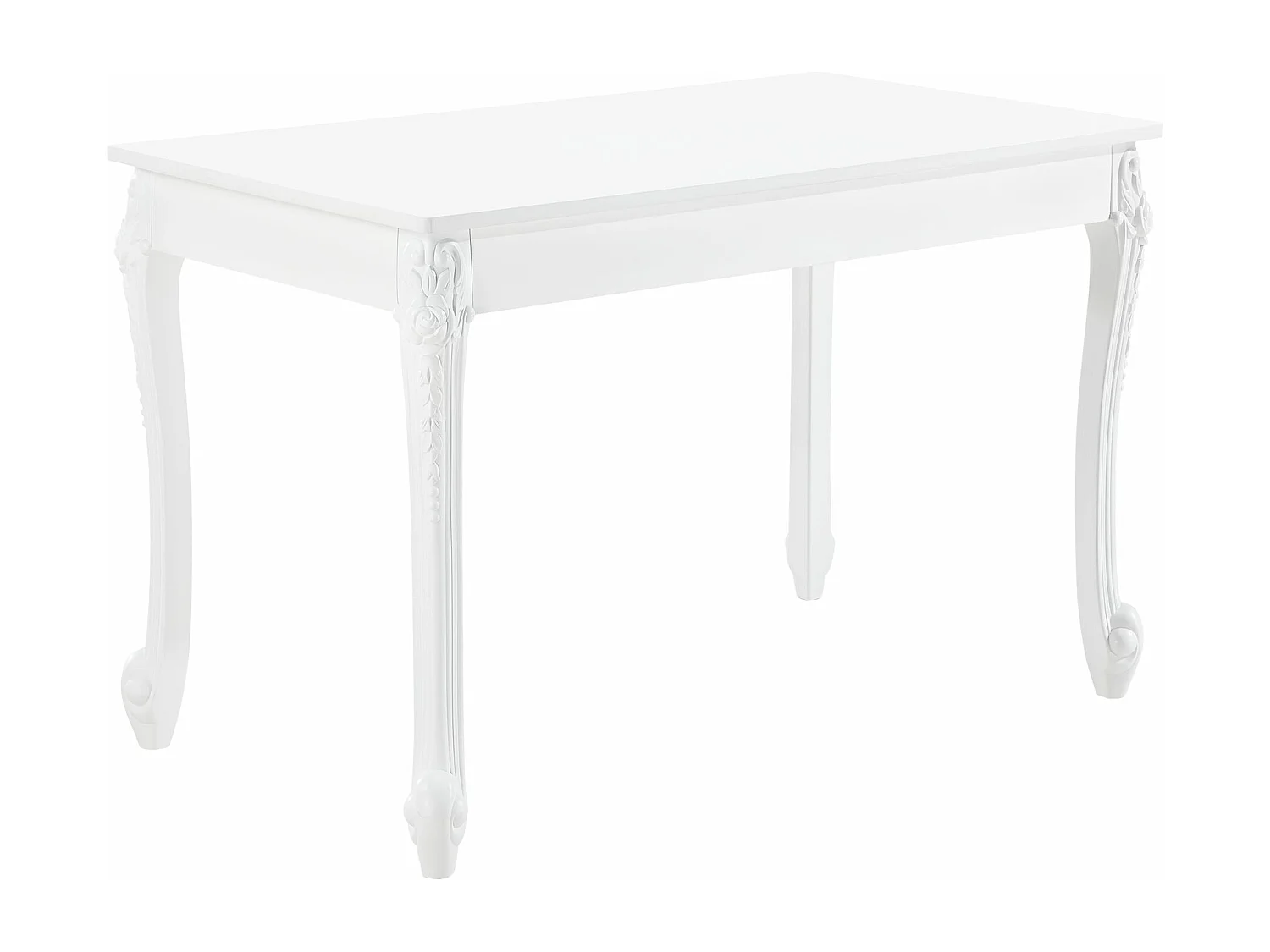 Table de salle à effet bois blanche 116 x 66 x 76 cm 03_0006265