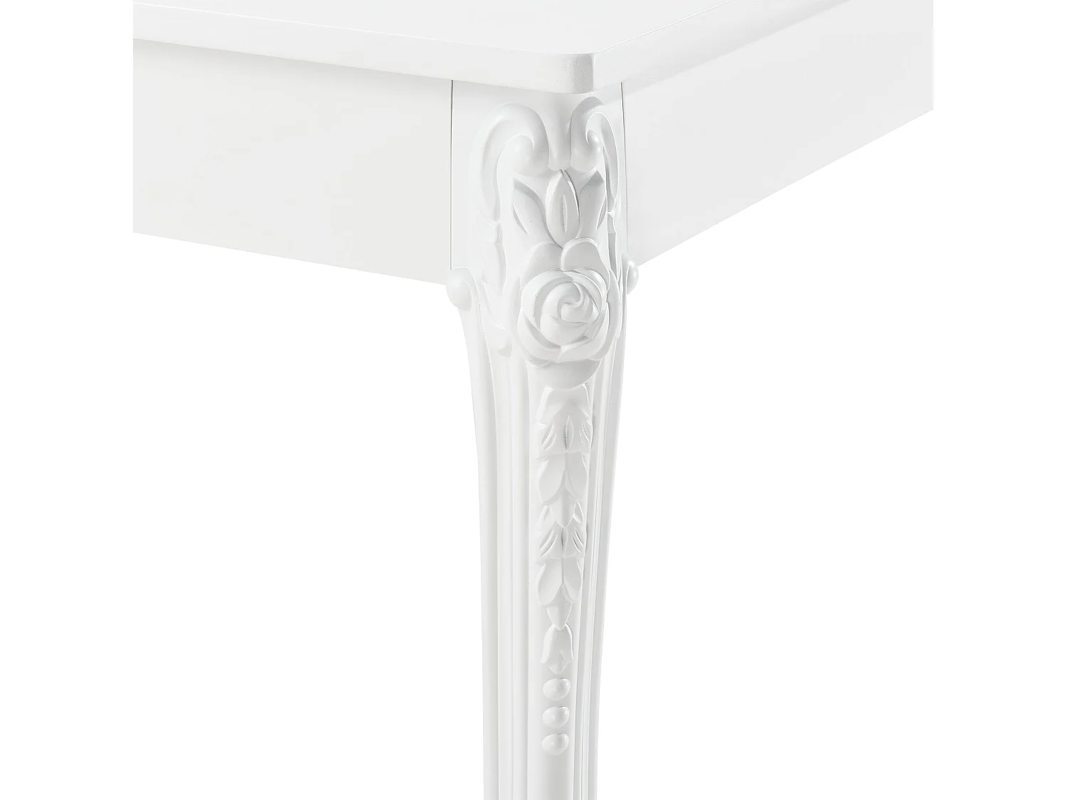 Table de salle à effet bois blanche 116 x 66 x 76 cm 03_0006265