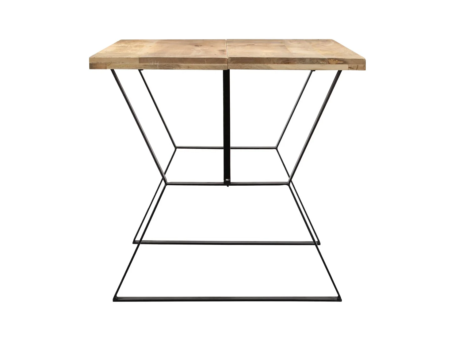 Table de salon salle bois marron 140 x 80 x 76 cm 0902151