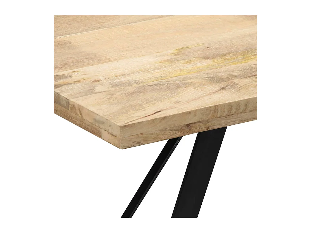 Table de salon salle bois marron 140 x 80 x 76 cm 0902151