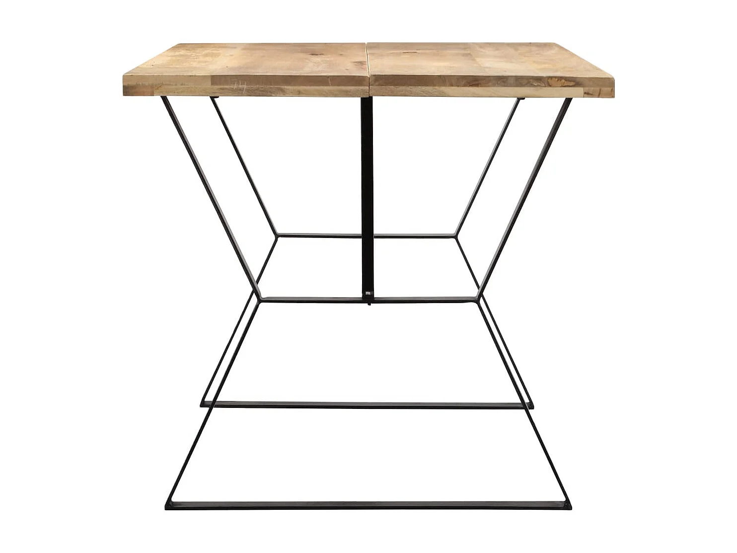 Table de salon salle bois marron 140 x 80 x 76 cm 0902151