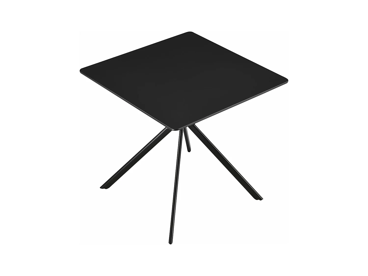 Table salle à manger métal argentée 78 x 78 x 75 cm 03_0004118