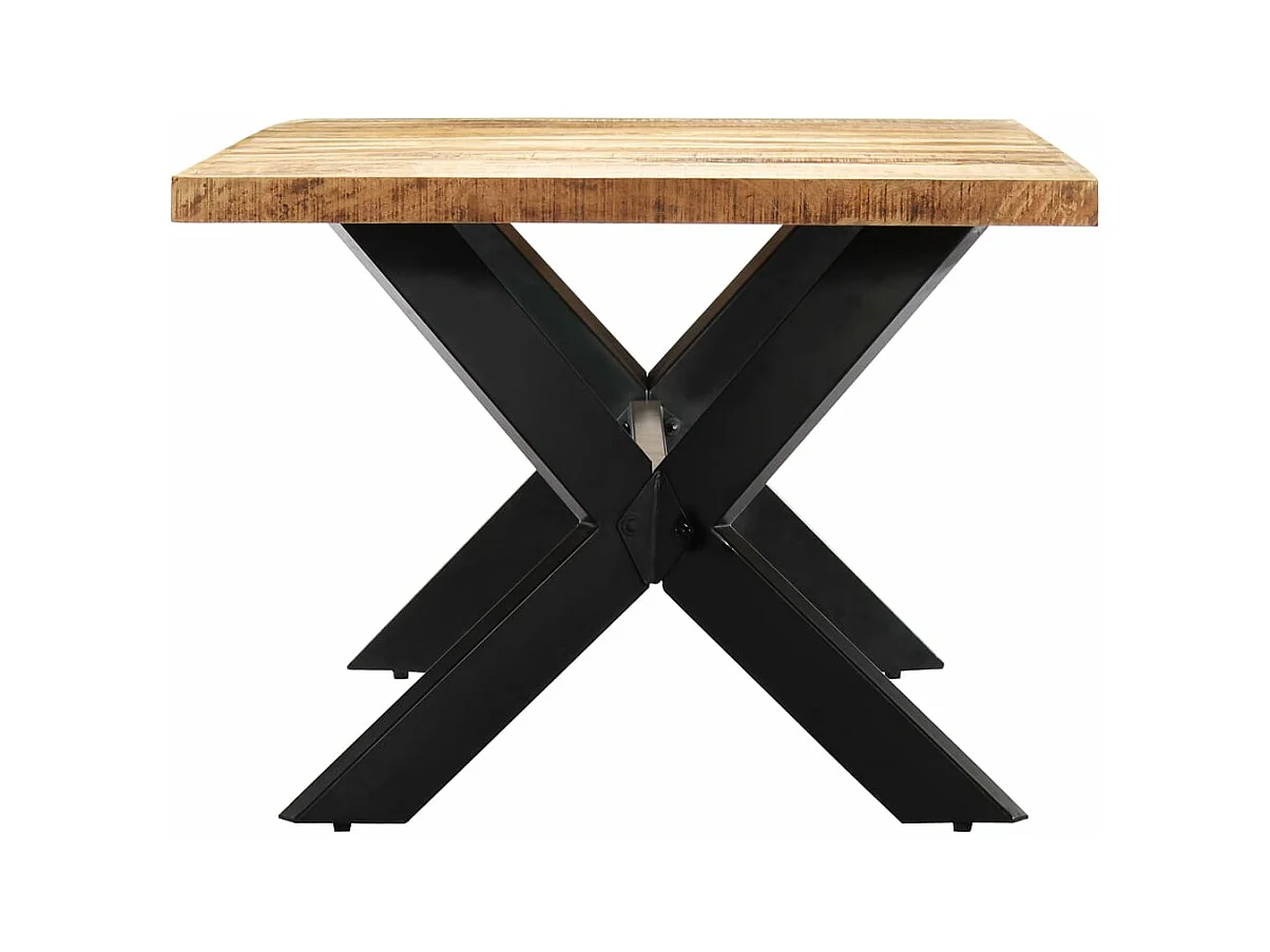 Table de salon salle bois marron 200 x 100 x 75 cm 0902276