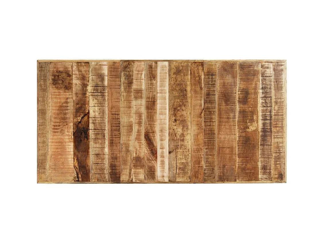 Table de salon salle bois marron 200 x 100 x 75 cm 0902276