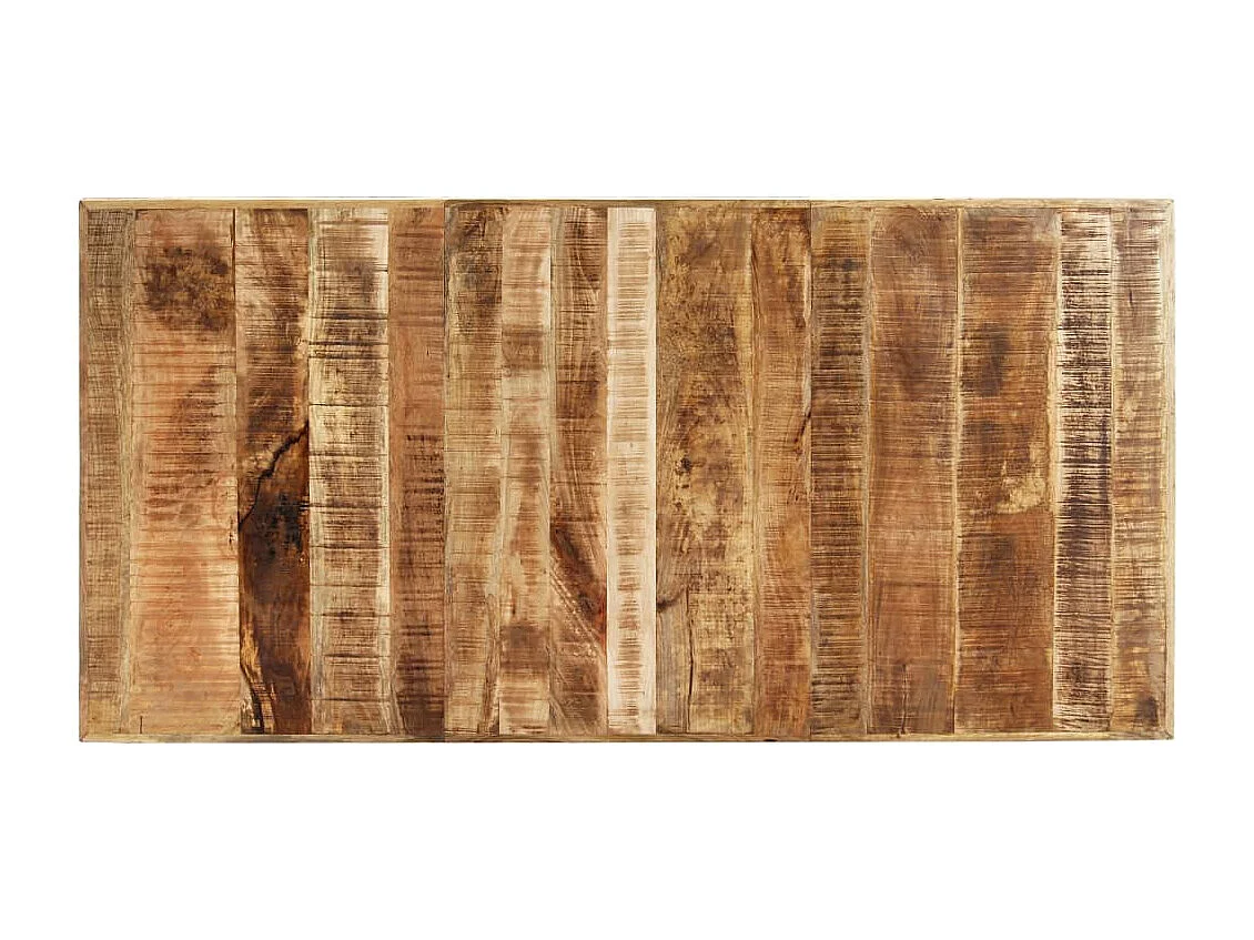 Table de salon salle bois marron 200 x 100 x 75 cm 0902276