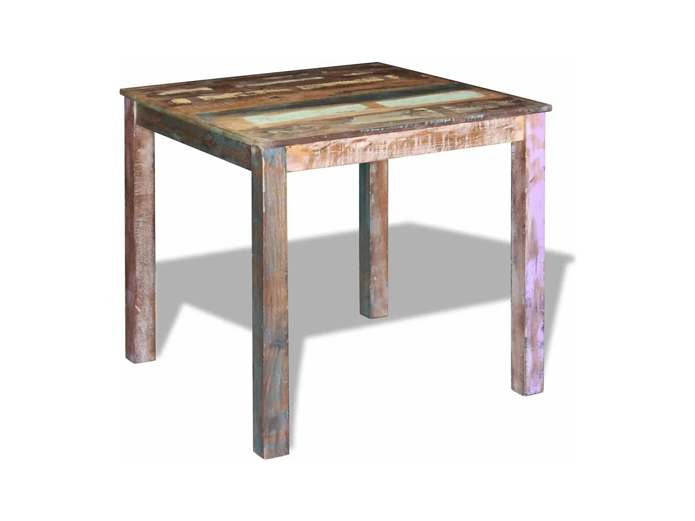 Table de salon salle bois marron 80 x 82 x 76 cm 0902188