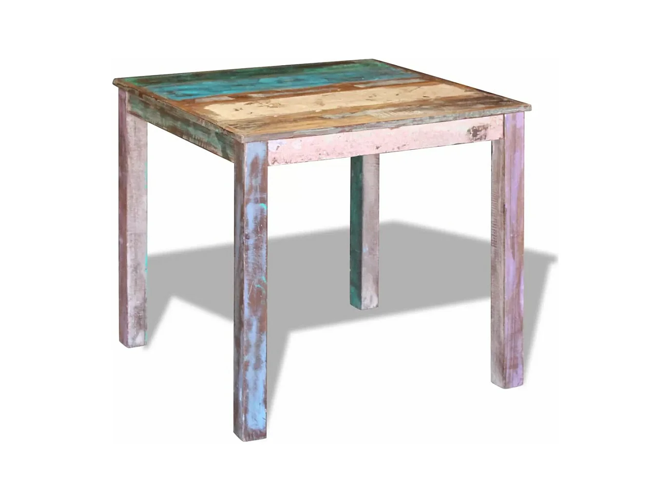 Table de salon salle bois marron 80 x 82 x 76 cm 0902188