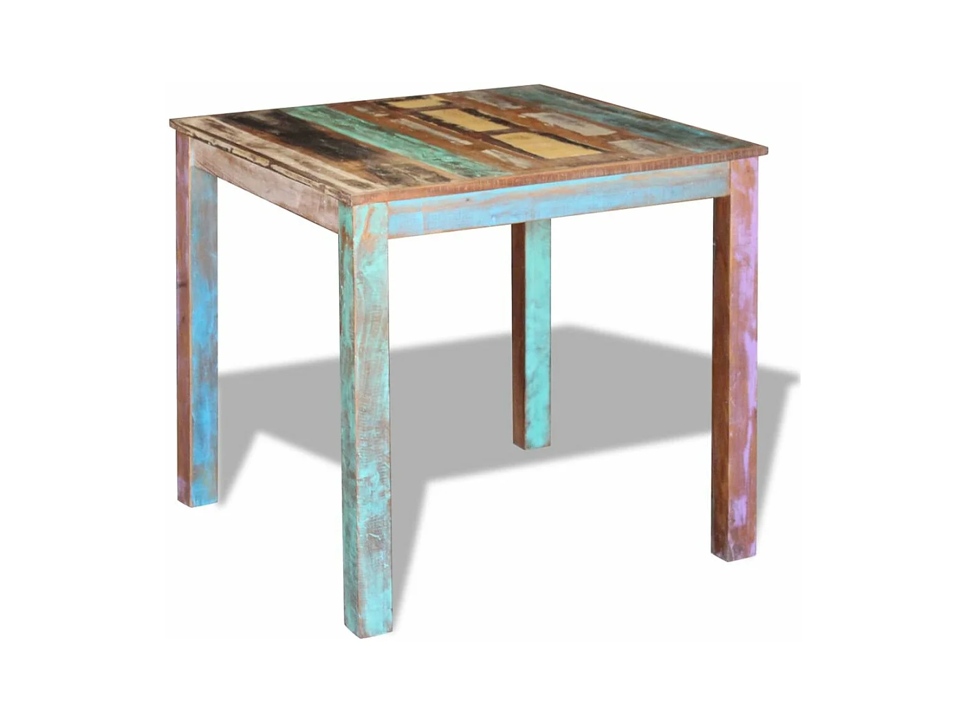Table de salon salle bois marron 80 x 82 x 76 cm 0902188