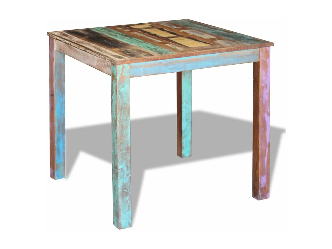 Table de salon salle bois marron 80 x 82 x 76 cm 0902188