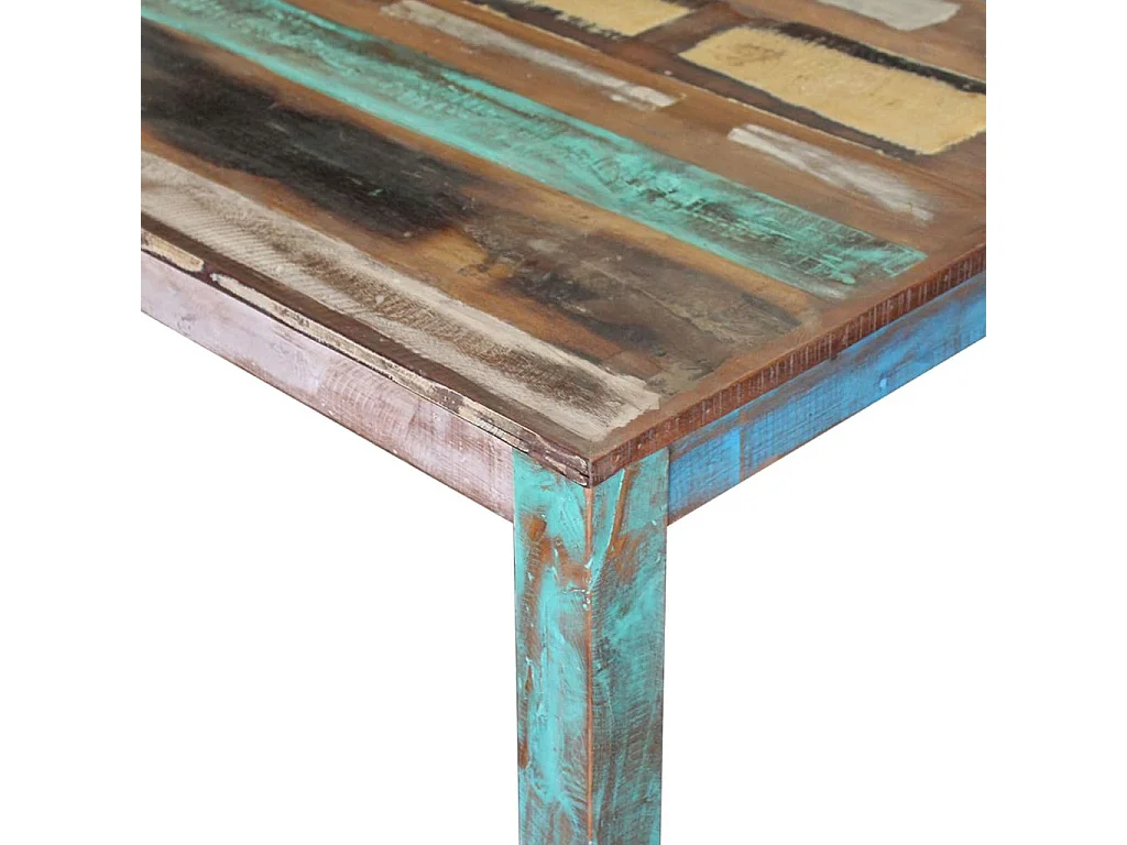 Table de salon salle bois marron 80 x 82 x 76 cm 0902188