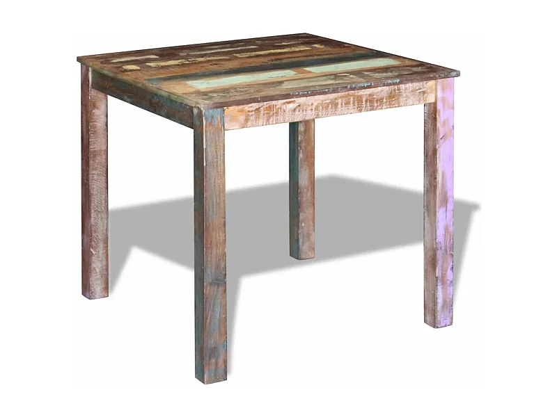 Table de salon salle bois marron 80 x 82 x 76 cm 0902188