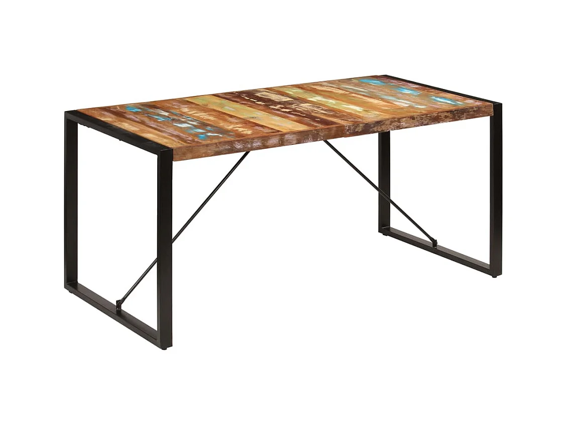 Table de salon salle bois marron 160 x 80 x 75 cm 0902161