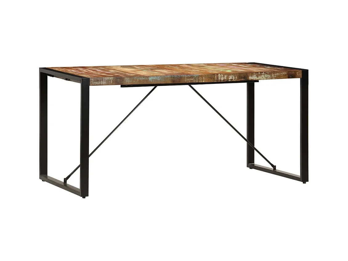 Table de salon salle bois marron 160 x 80 x 75 cm 0902161