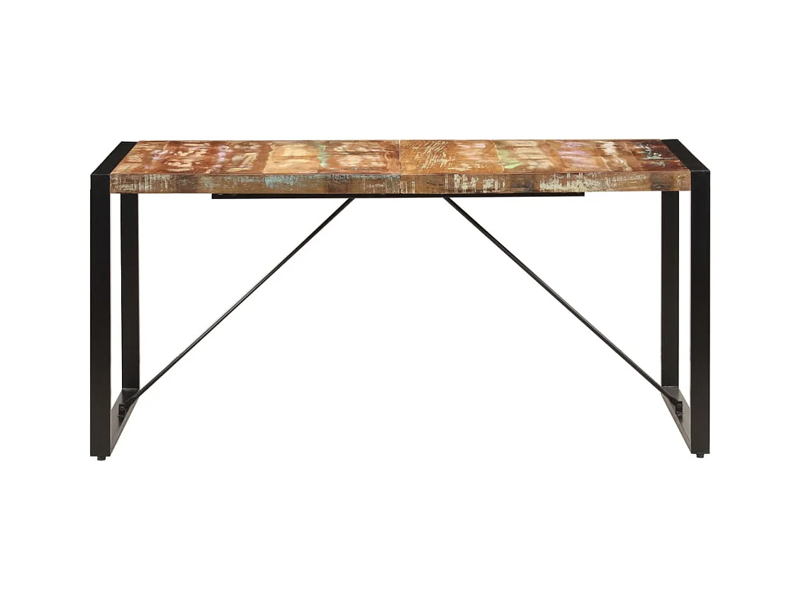 Table de salon salle bois marron 160 x 80 x 75 cm 0902161