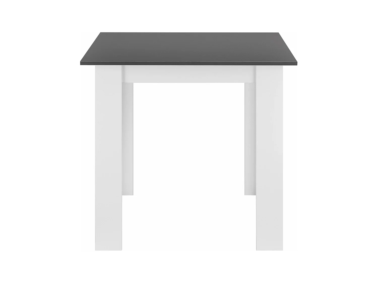 Mesa cuadrada para 4 personas comedor cocina salón 80 cm blanco gris 03_0006233