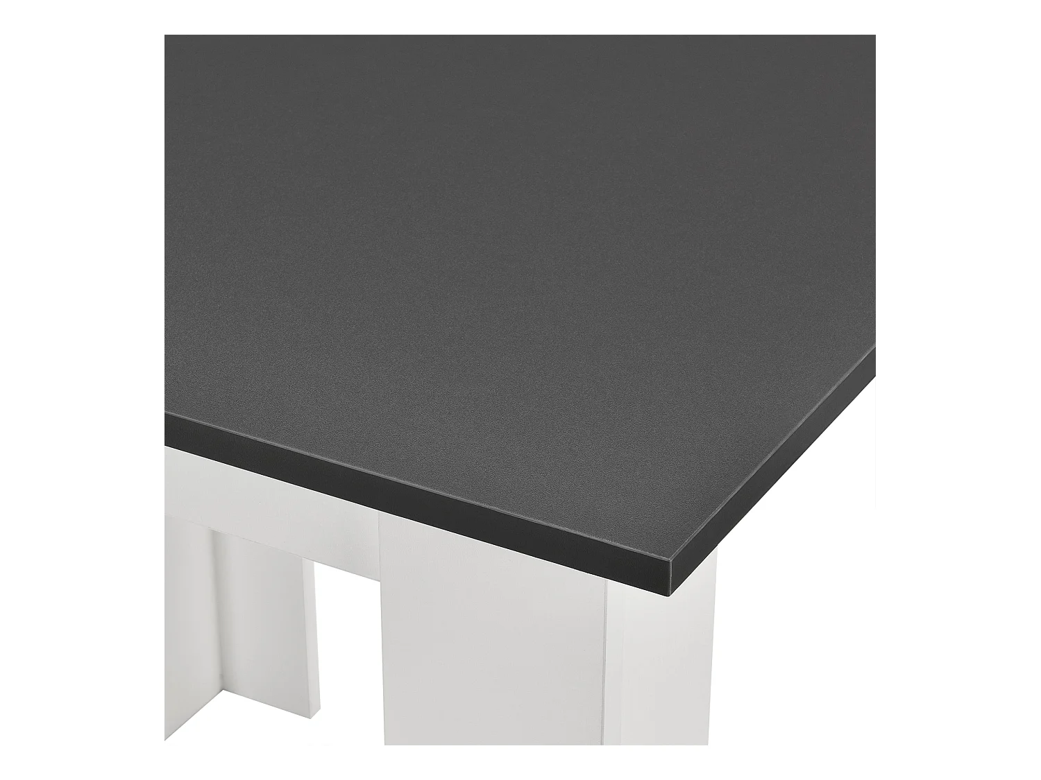 Mesa cuadrada para 4 personas comedor cocina salón 80 cm blanco gris 03_0006233