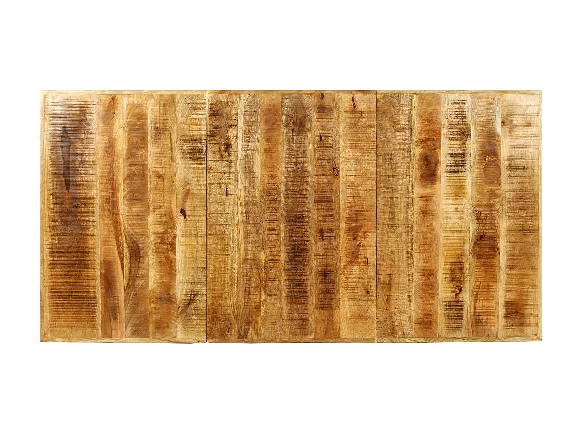 Table de salon salle bois marron 180 x 90 x 77 cm 0902317