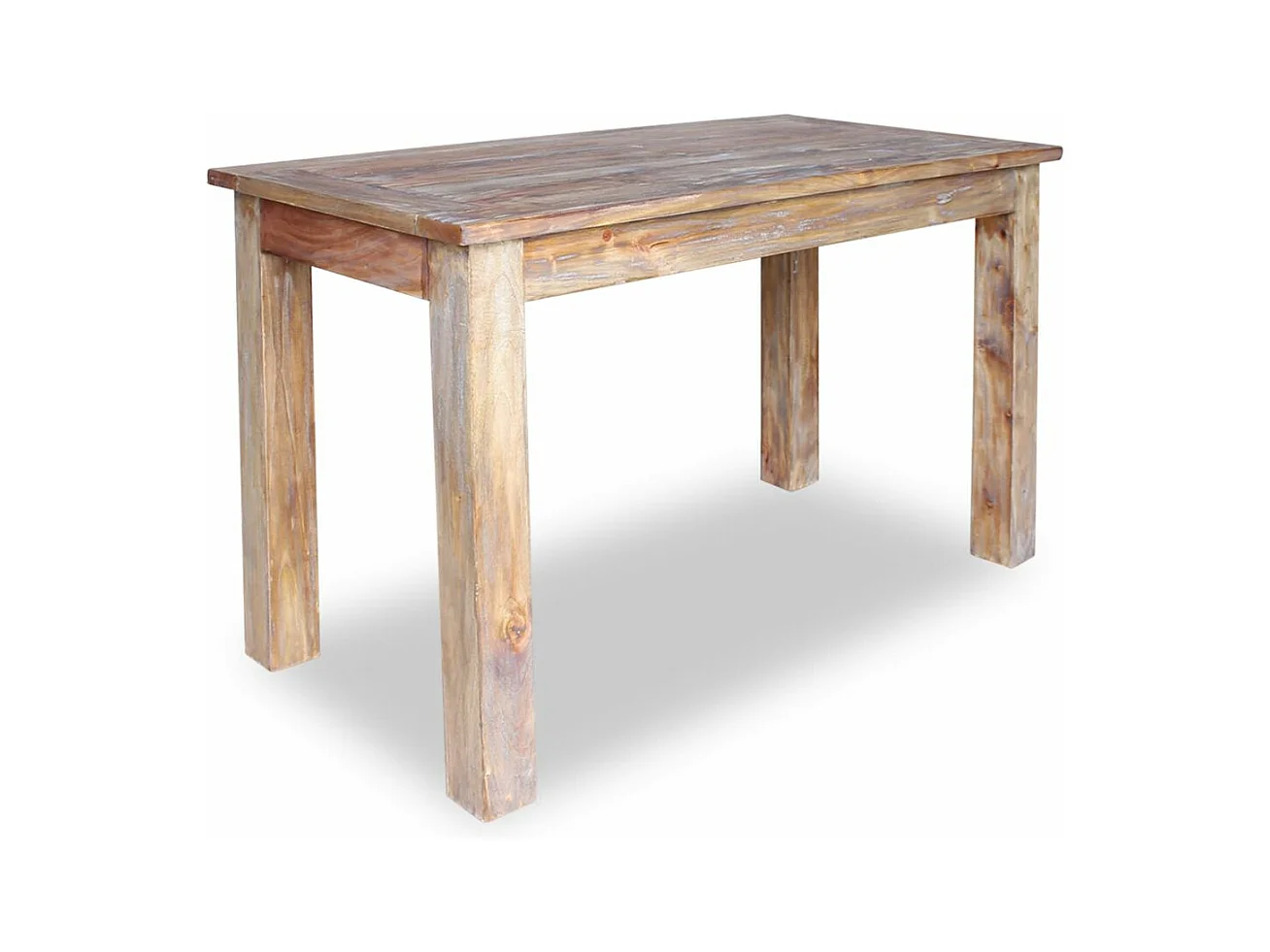 Table de salon salle bois marron 120 x 60 x 77 cm 0902178