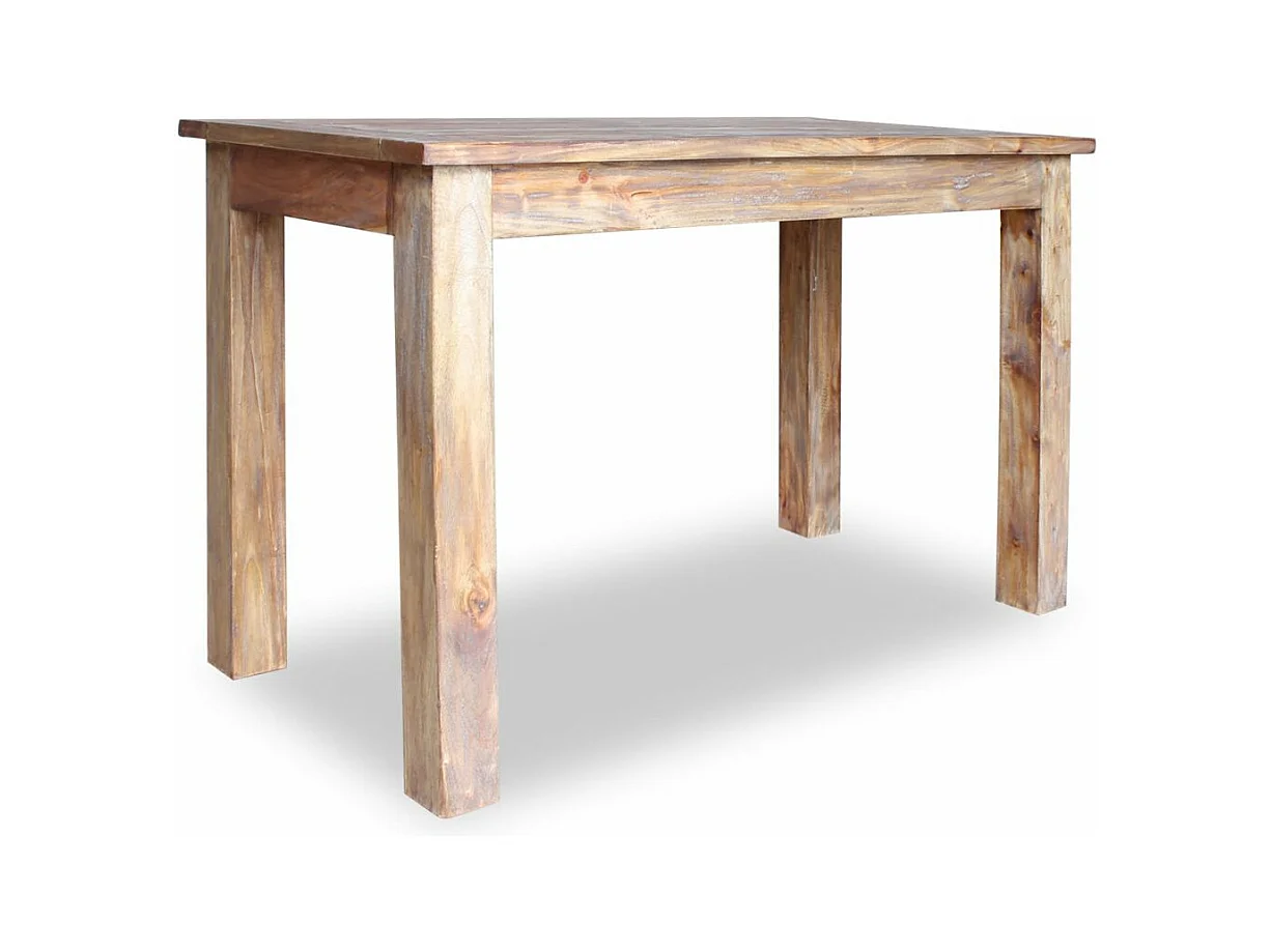 Table de salon salle bois marron 120 x 60 x 77 cm 0902178