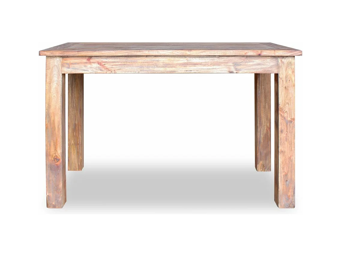 Table de salon salle bois marron 120 x 60 x 77 cm 0902178