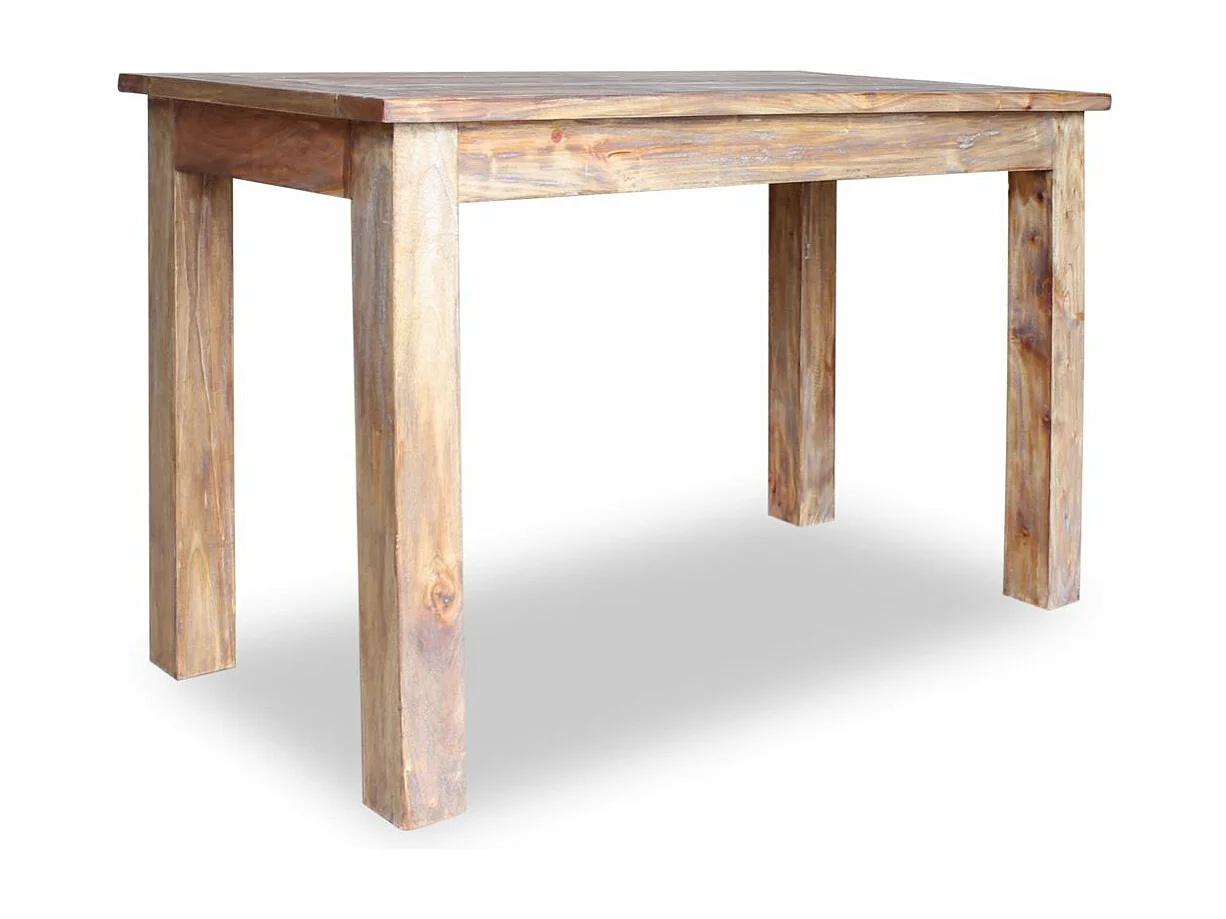 Table de salon salle bois marron 120 x 60 x 77 cm 0902178