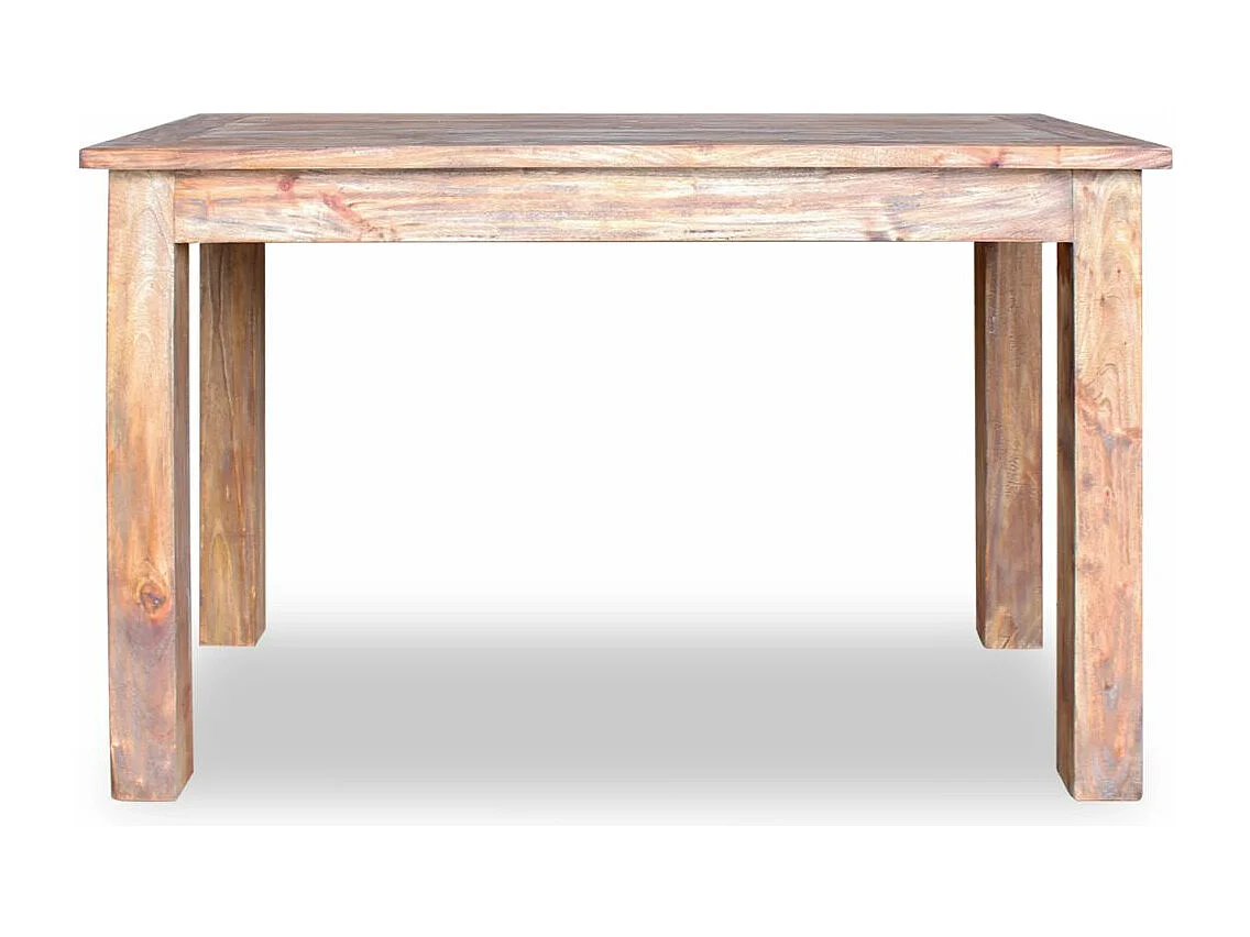 Table de salon salle bois marron 120 x 60 x 77 cm 0902178