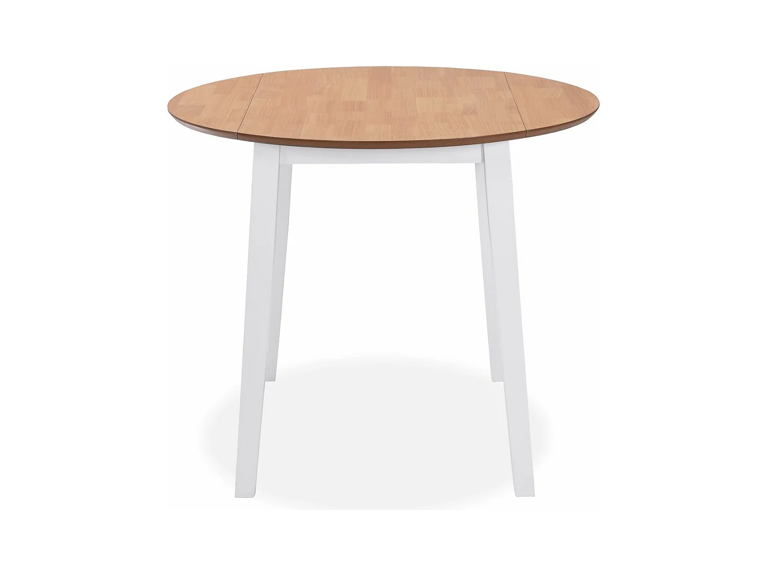 Table de salon salle effet bois blanche 90 x 90 x 75 cm 0902237