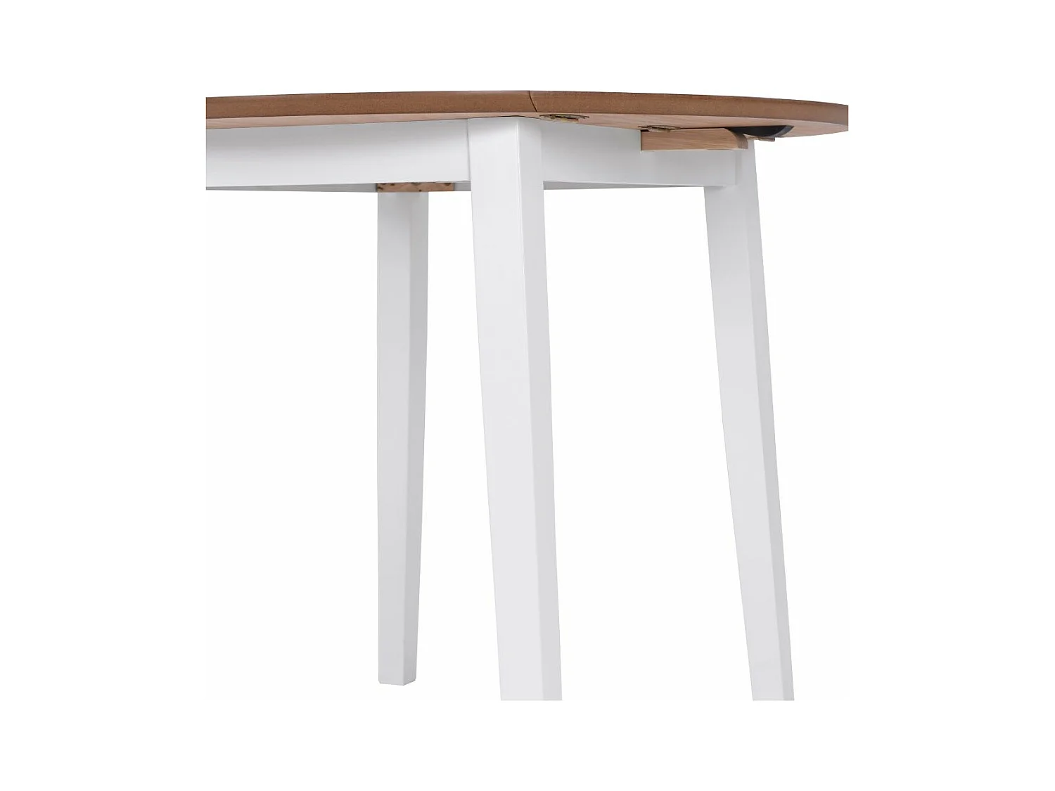 Table de salon salle effet bois blanche 90 x 90 x 75 cm 0902237