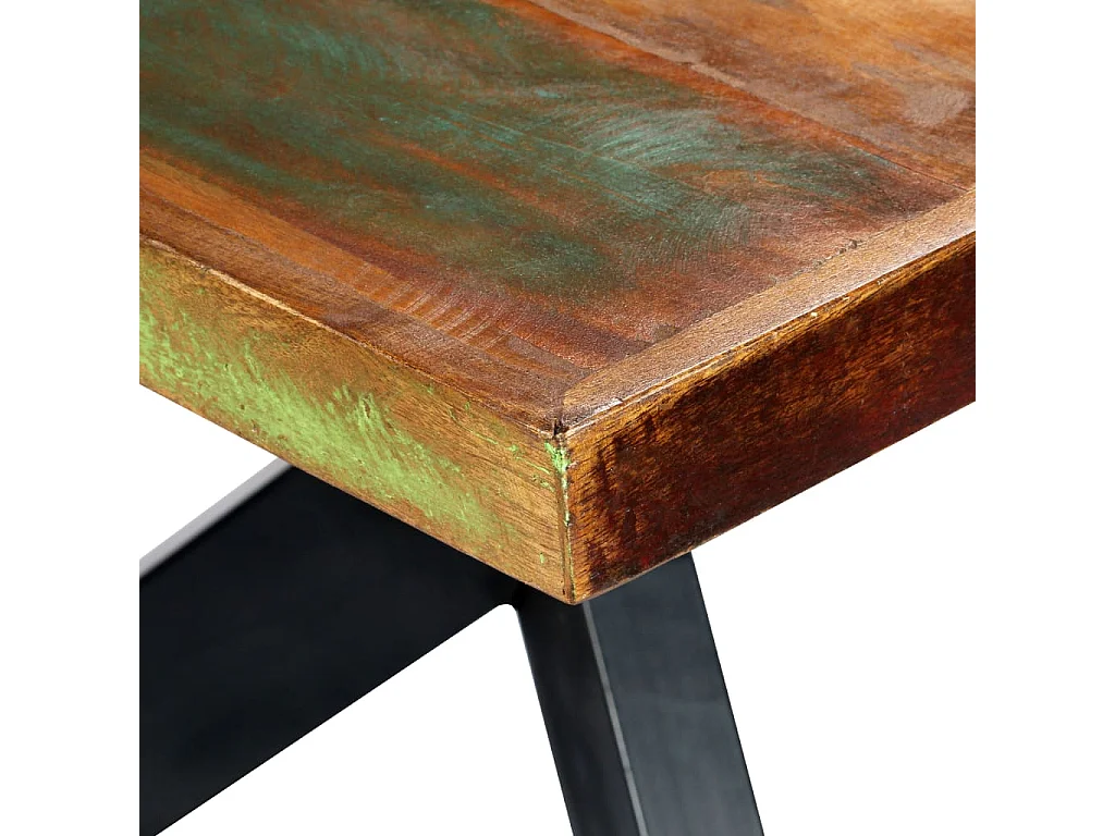 Table de salon salle bois marron 200 x 100 x 75 cm 0902257