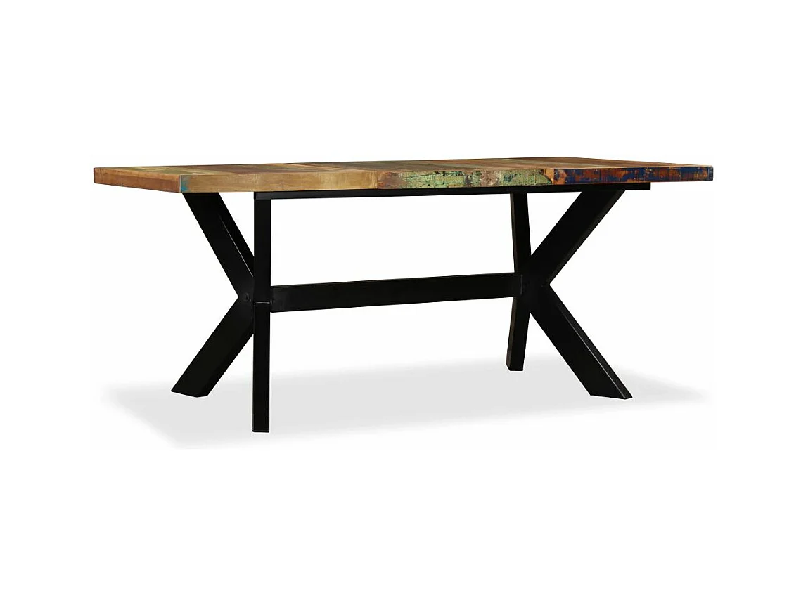 Table de salon salle marron 180 x 90 x 76 cm 0902210