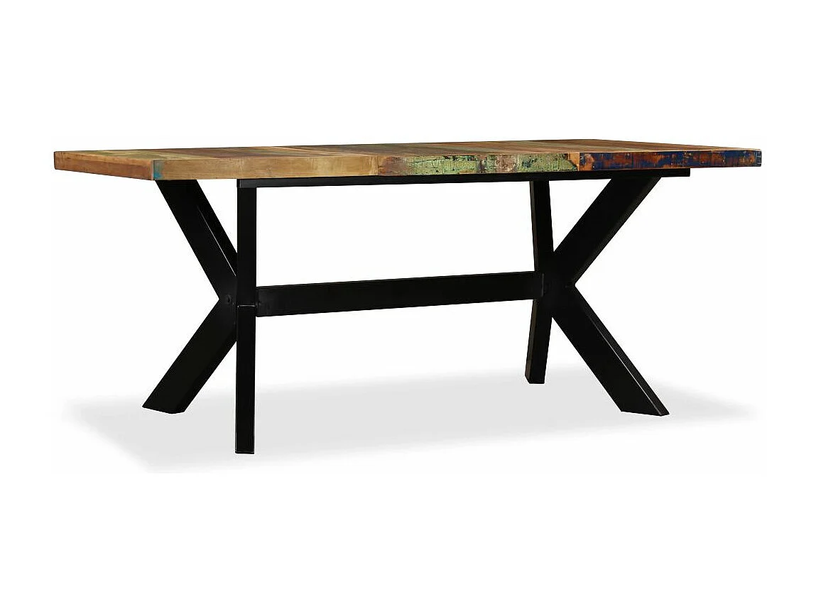 Table de salon salle marron 180 x 90 x 76 cm 0902210