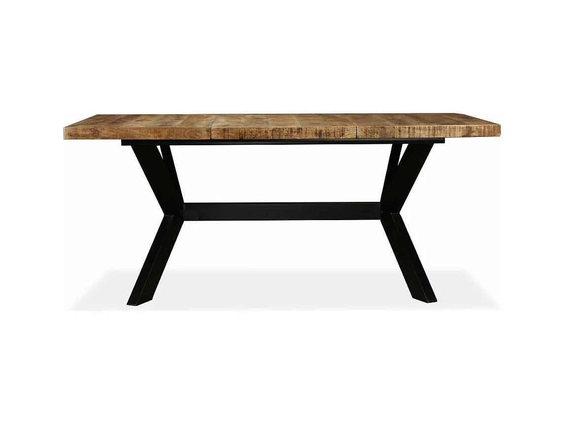 Table de salon salle marron 180 x 90 x 76 cm 0902175