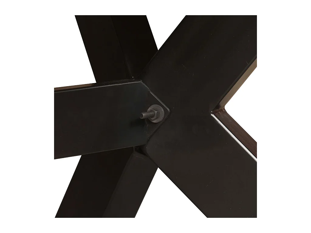 Table de salon salle marron 180 x 90 x 76 cm 0902175