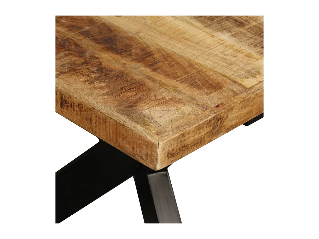 Table de salon salle marron 180 x 90 x 76 cm 0902175