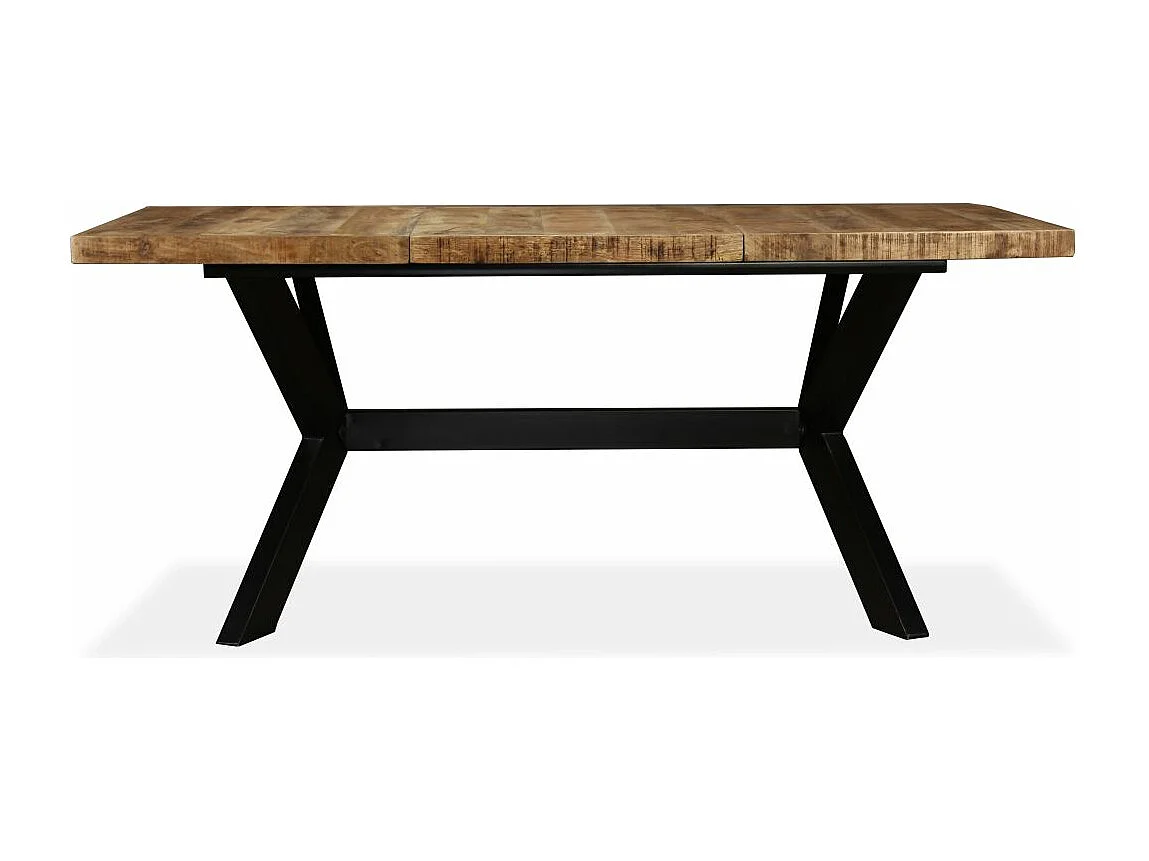 Table de salon salle marron 180 x 90 x 76 cm 0902175