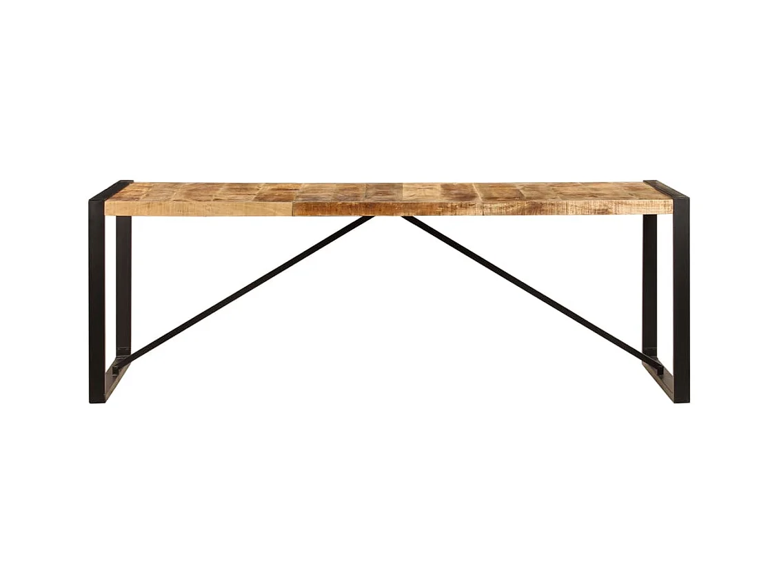 Tavolo da pranzo di design 220 cm in legno massello di mango 0902291