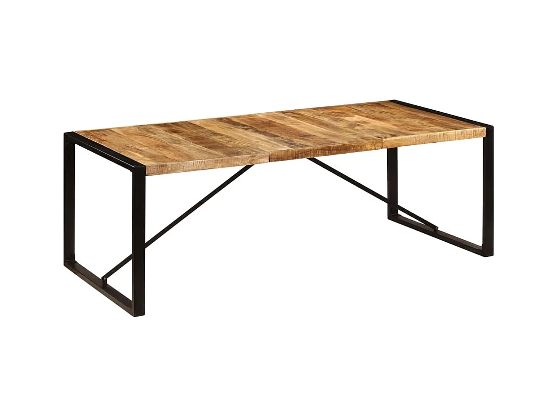 Tavolo da pranzo di design 220 cm in legno massello di mango 0902291