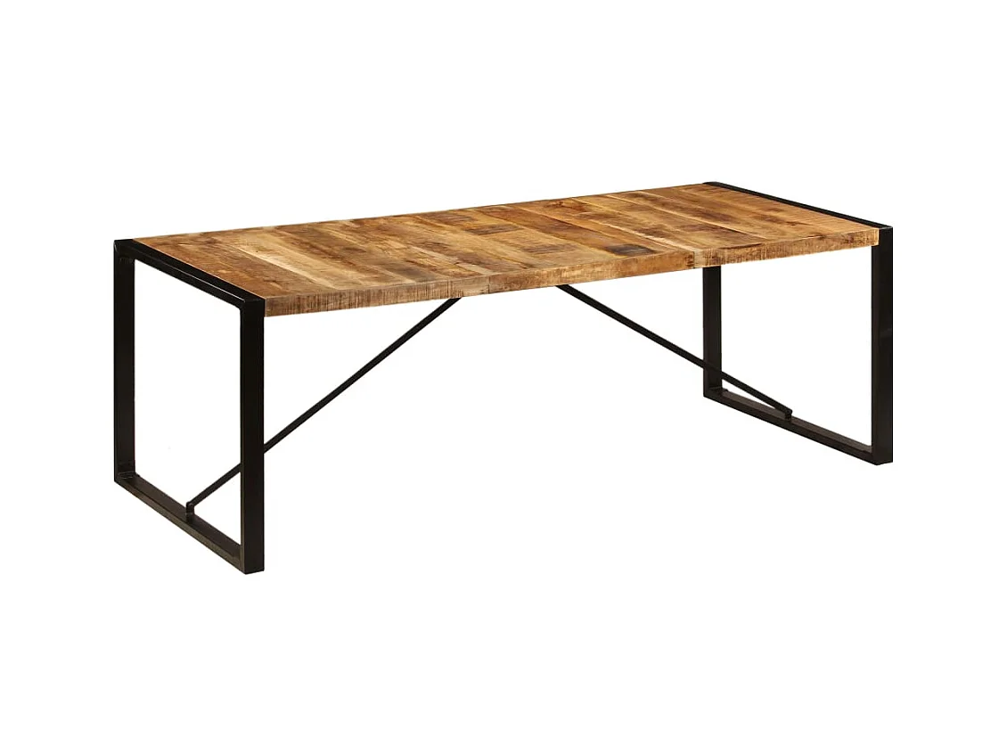 Tavolo da pranzo di design 220 cm in legno massello di mango 0902291